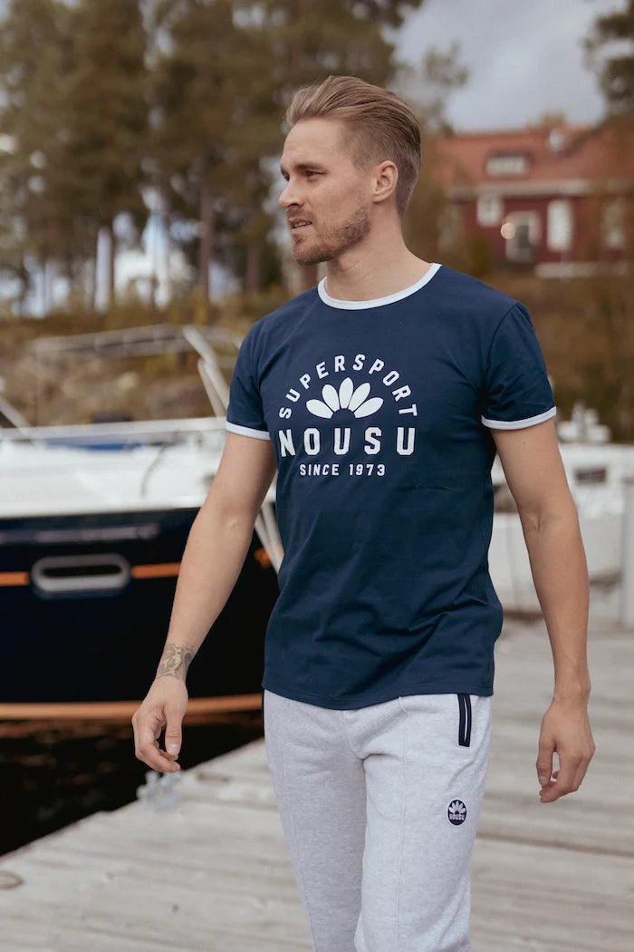 Nousu Supersport sininen miesten t-paita