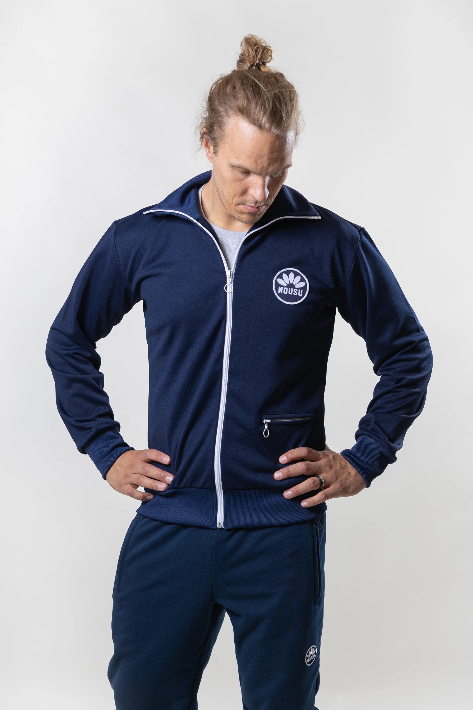 Nousu Sininen miesten verkkatakki