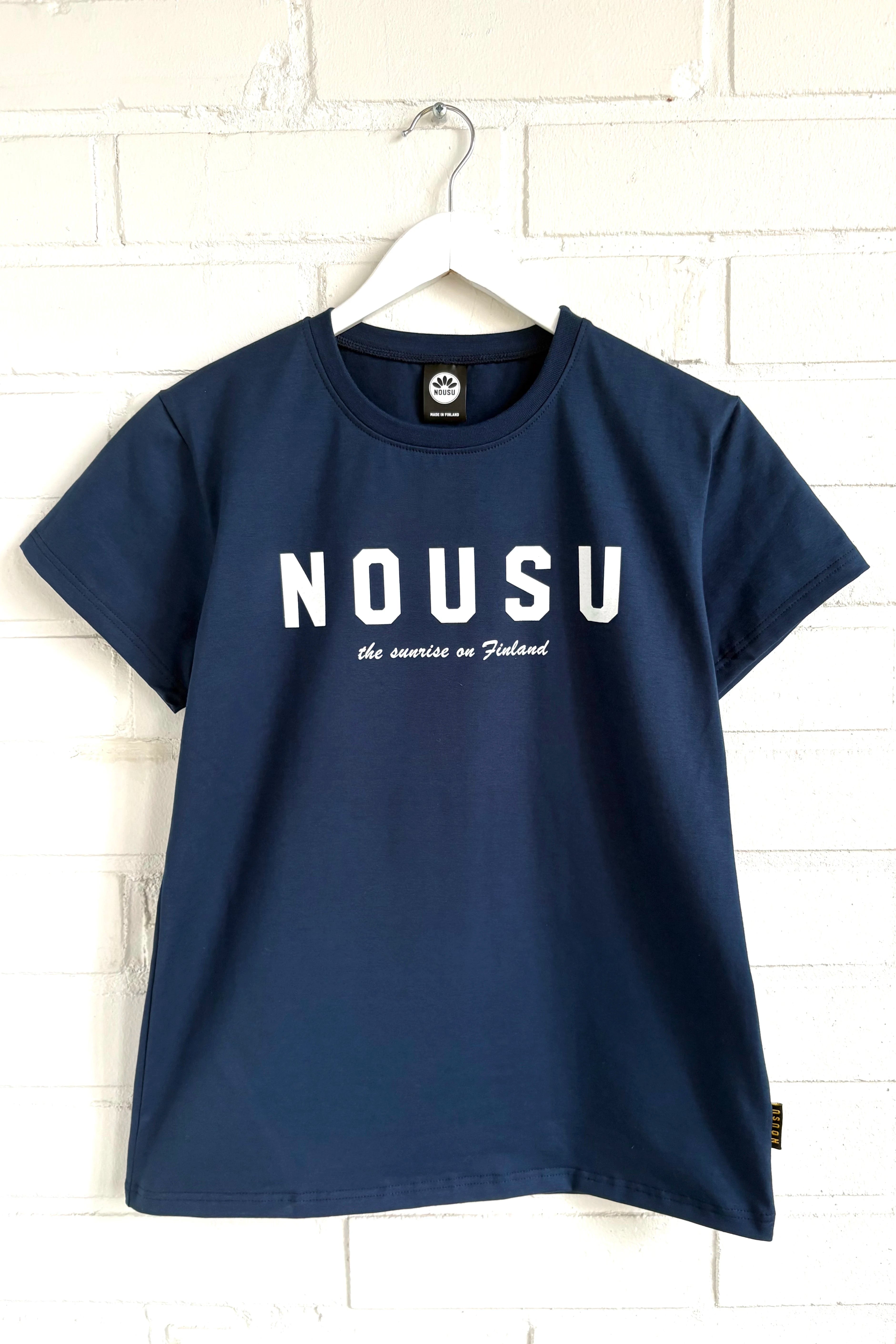 Nousu The Sunrise on Finland t-paita naiset, sininen