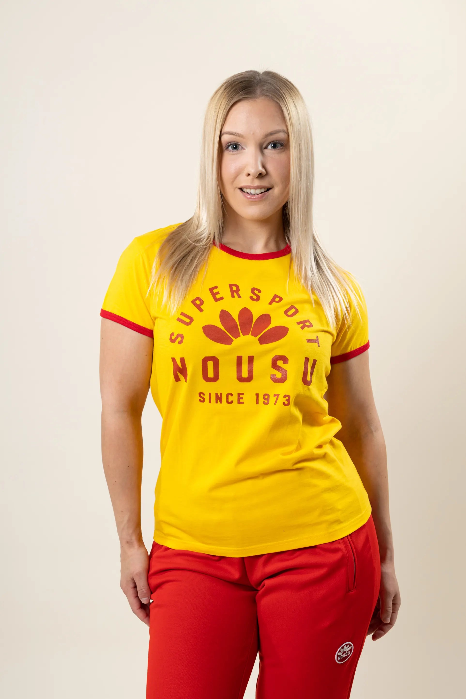 Nousu Supersport keltainen naisten t-paita