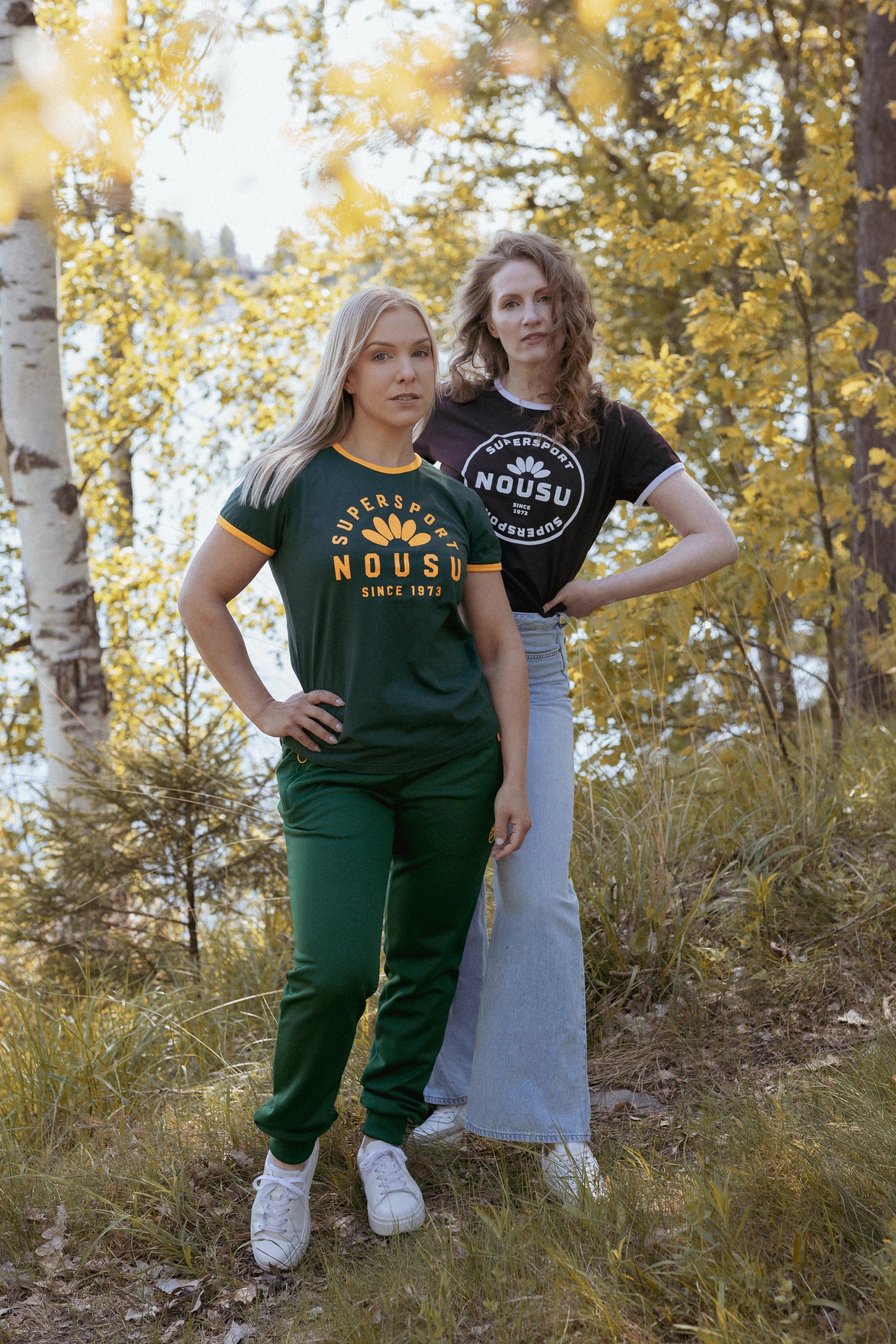 Nousu Supersport 2025 ruskea naisten t-paita