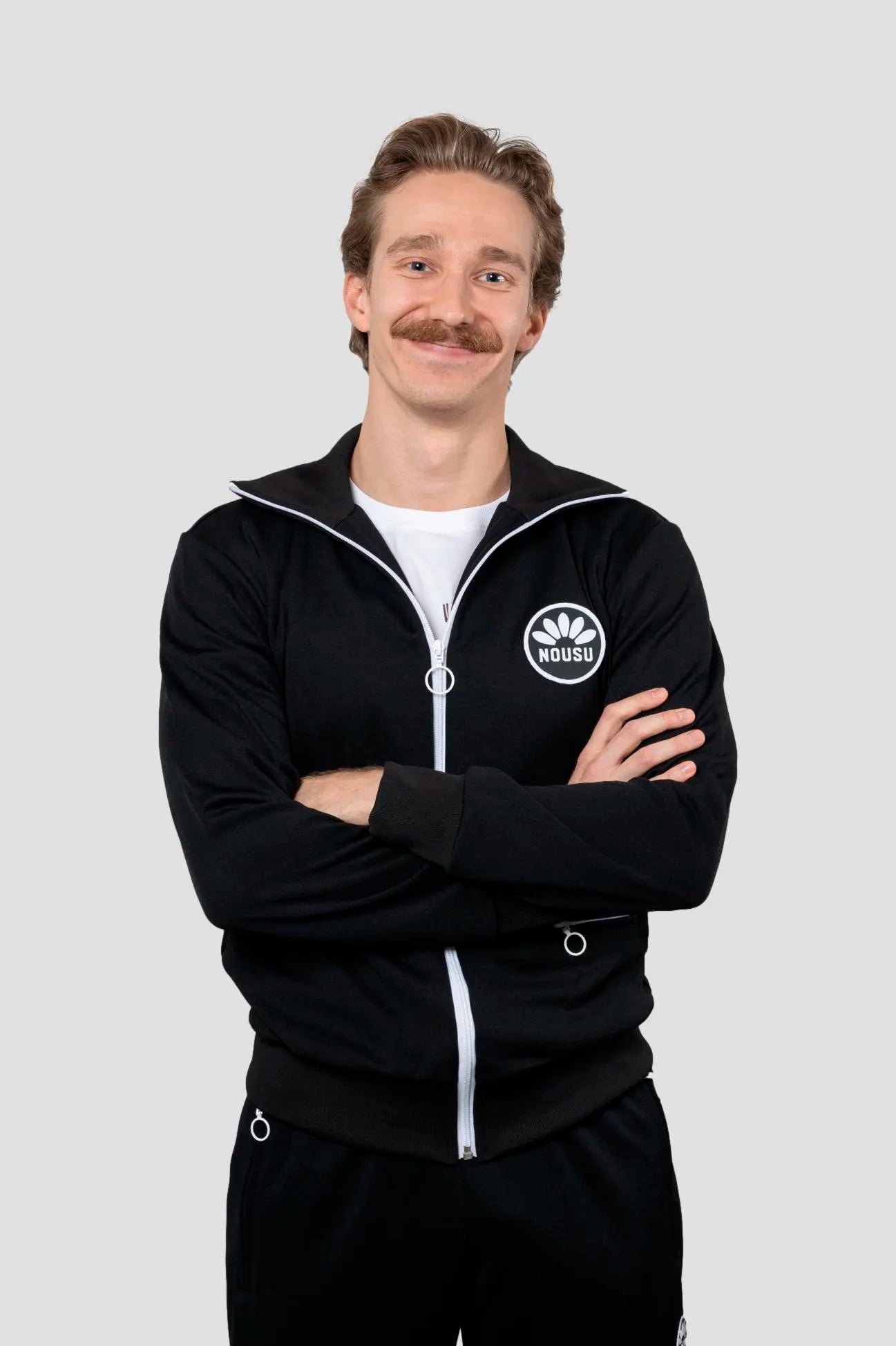 Nousu Musta miesten verkkatakki