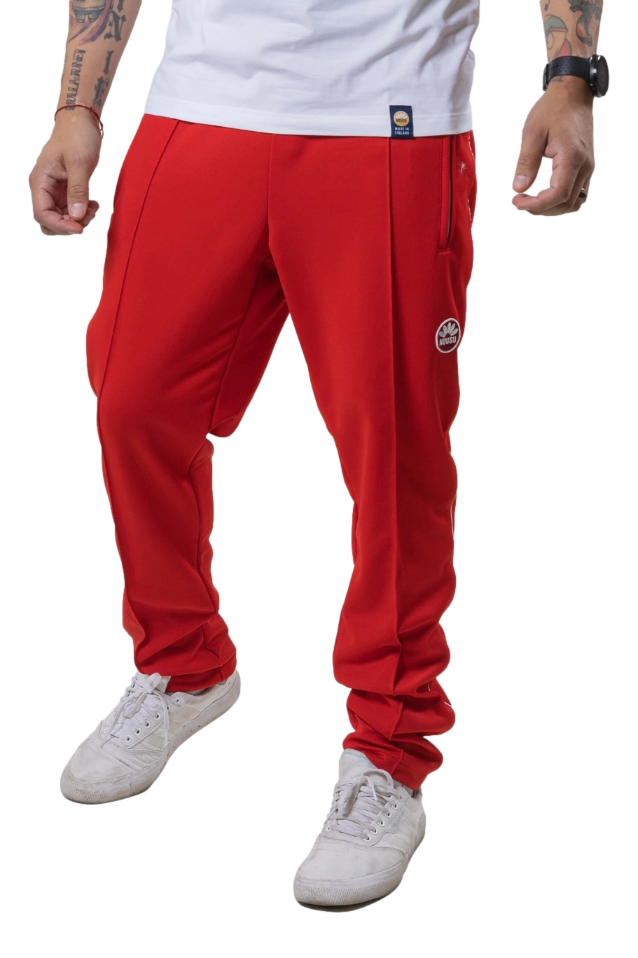 Nousu Supersport punainen miesten verkkahousut