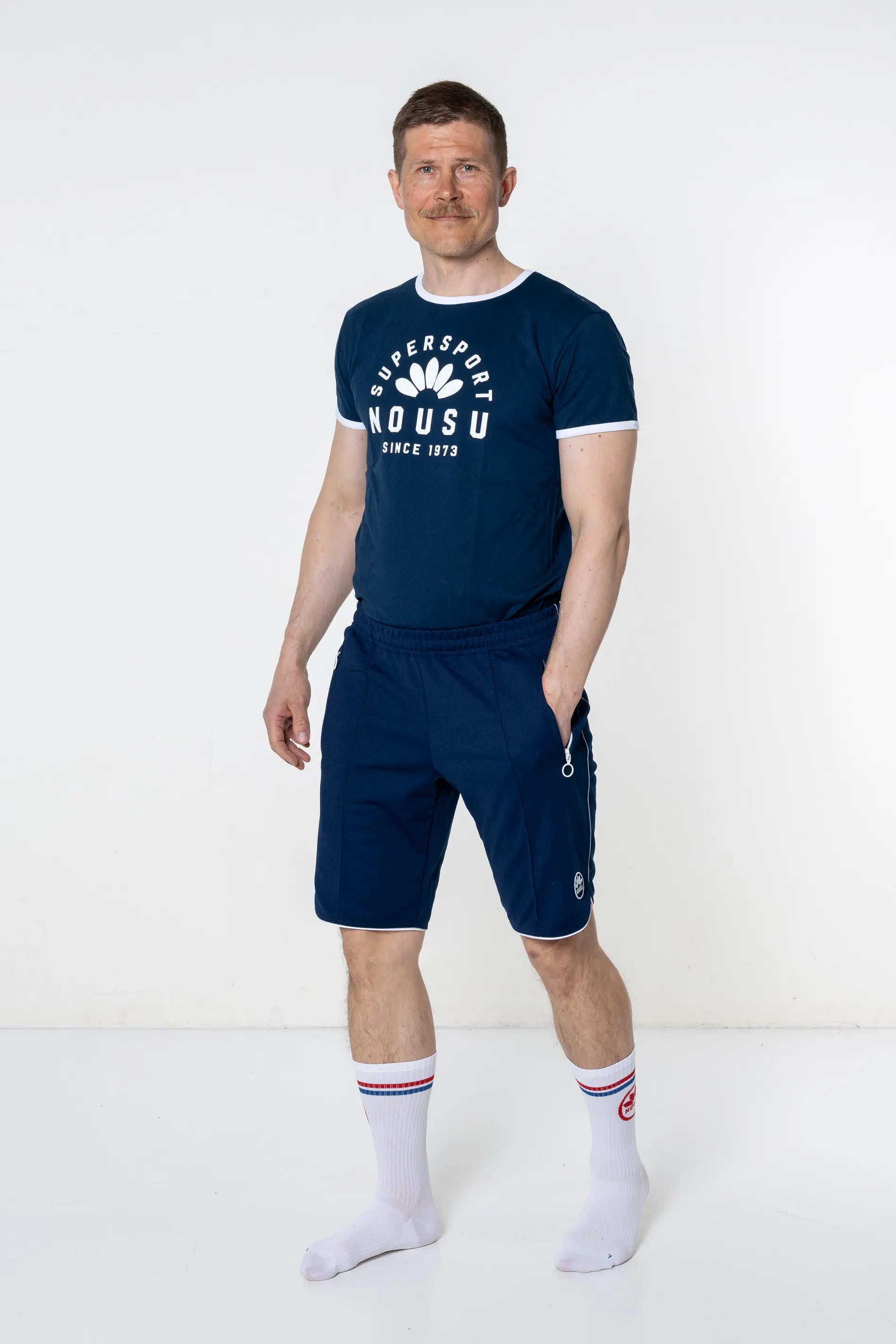 Nousun shorts blue, men