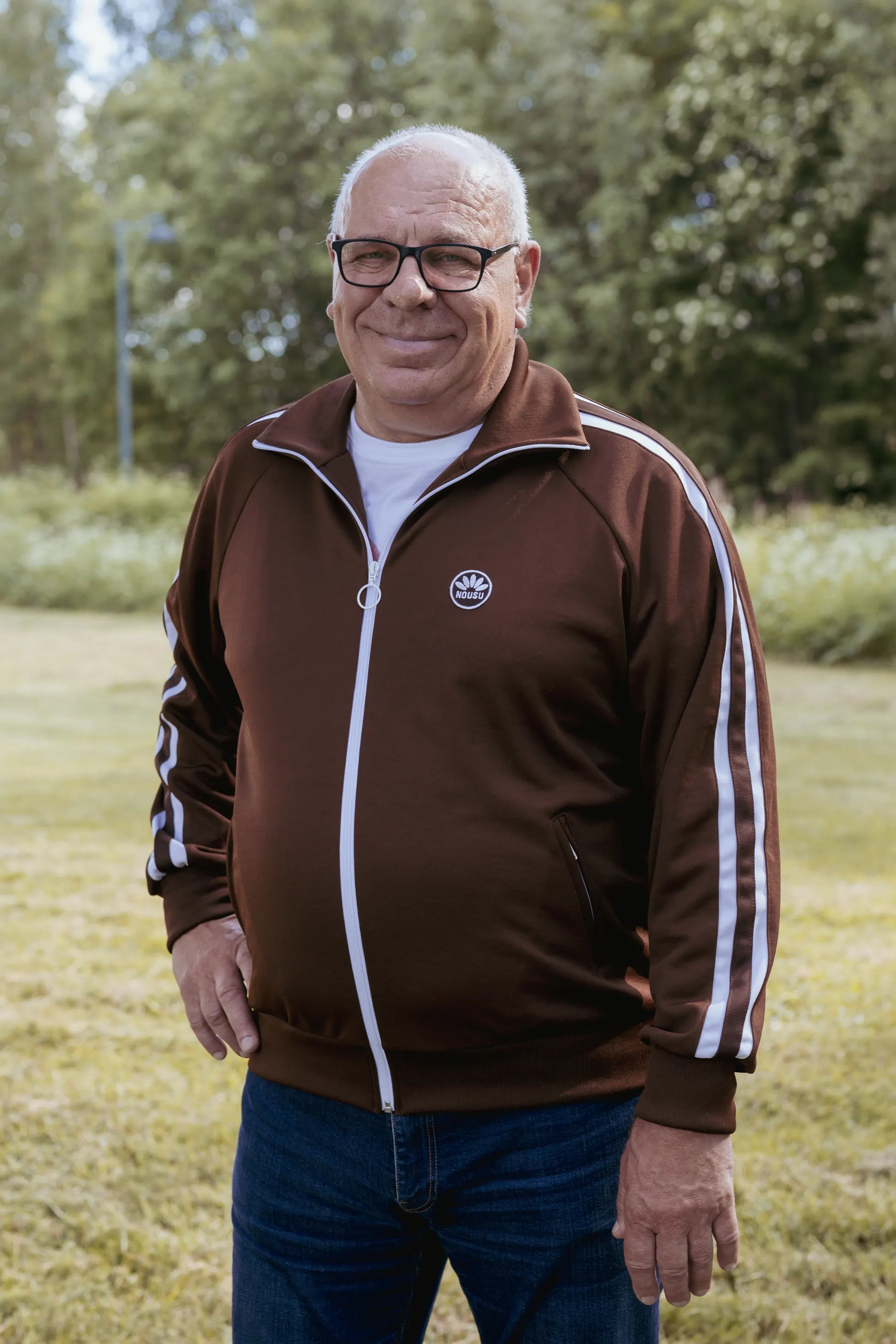 Suuri Kilpailu verkkatakki ruskea